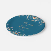 Herfst Meadow Wild Floral Trouwtaart Papieren Bordje (Gekanteld)