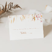Herfst Meadow Wild Floral Wedding Place Card Plaatskaartje