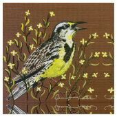 Herfst Meadowlarks Stof (Close Up)