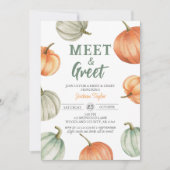 Herfst Meet & Greet, Pumpkin Baby Aankondiging (Voorkant)