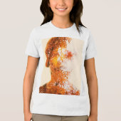 Herfst meisje 11 Tri-Blend shirt (Voorkant)