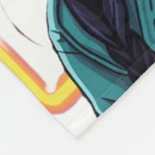 Herfst Meisje Kunst Fleece Deken – Knus & Kleurig (Hoek)