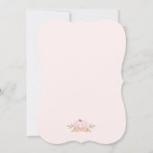 Herfst Meisje Olifant Pompoenen Baby shower Invita Kaart (Achterkant)