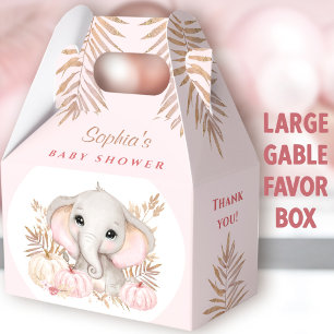 Herfst Meisje Roze Baby shower Grote Tafel Bedankdoosjes
