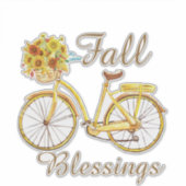 Herfst mengt fiets sticker (Voorkant)