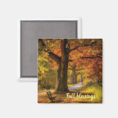 Herfst mengt kleurrijke bladeren magneet (Voorkant / Achterkant)