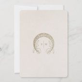 Herfst Menu Bruiloft Art Nouveau door Mucha Kaart (Achterkant)