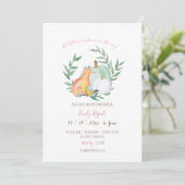 Herfst met Baby shower Kaart (Staand voorkant)