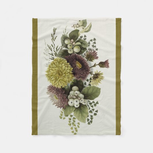  herfst met Berries Fleece Deken (Voorkant)