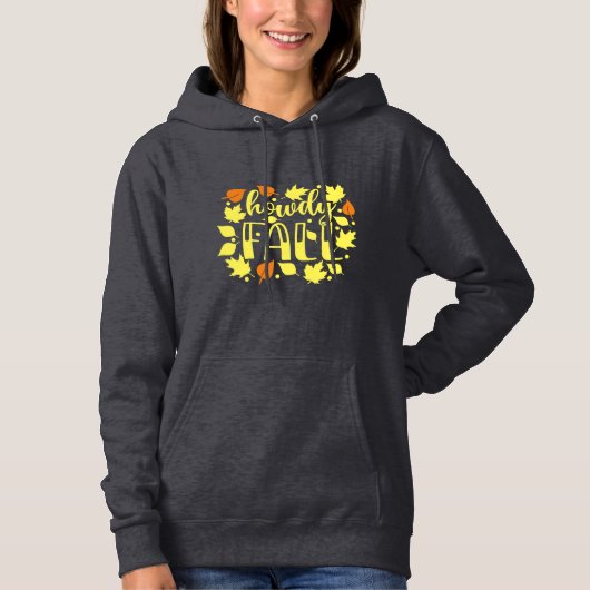 Herfst met bladeren hoodie (Voorkant)