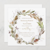 herfst met bruiloft kaart (Voorkant / Achterkant)