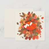 Herfst met feestdag Kaart (Voorkant / Achterkant)