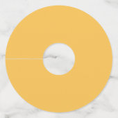 Herfst met gebied om naam te schrijven wijnglaslabel (Achterkant)