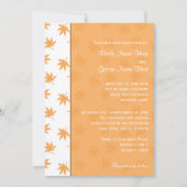 Herfst met gele bladeren trouwnodigt uit kaart (Voorkant)