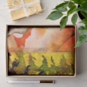 Herfst met grote Antler Buck-decoupage Tissuepapier (Geschenk)