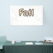 Herfst met pompoen Achtergrond Herfstseizoen Print Spandoek (Beurs)