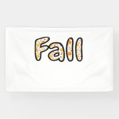 Herfst met pompoen Achtergrond Herfstseizoen Print Spandoek (Horizontaal)