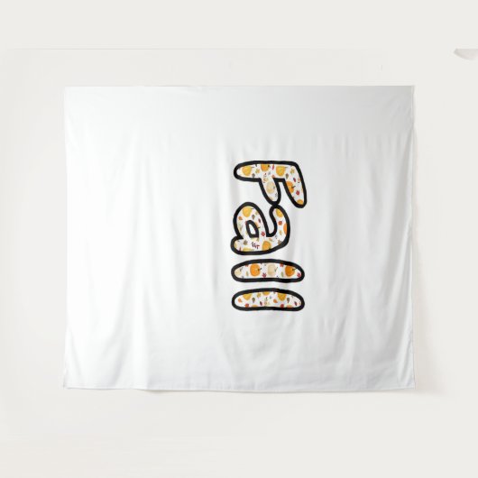 Herfst met pompoen Achtergrond Herfstseizoen Print Wandkleed (Voorkant (horizontaal))