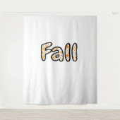 Herfst met pompoen Achtergrond Herfstseizoen Print Wandkleed (Voorkant)