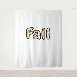 Herfst met pompoen Achtergrond Herfstseizoen Print Wandkleed