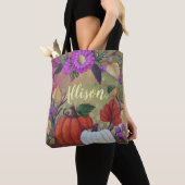 "Herfst met pompoenen" Aangepaste Canvas tas (Dichtbij)