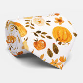 Herfst met pompoenen, bladeren: herfstelegantie stropdas (Opgerold)