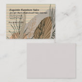 Herfst met strips, bladeren en Planten Visitekaartje (Voorkant / Achterkant)