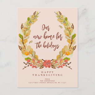 herfst met vakantie bewegend briefkaart