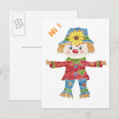 Herfst met witte kind briefkaart (Voorkant / Achterkant)