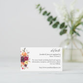 Herfst met witte pompoen Floral Enclosure Kaart (Staand voorkant)