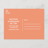 Herfst Metselwerkpot Rustieke Herfst Sla de Datum  Aankondigingskaart (Achterkant)