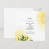 Herfst mevrouw Sunflower Yellow Vrijgezellenfeest  Kaart (Voorkant / Achterkant)