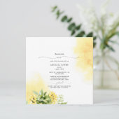 Herfst mevrouw Sunflower Yellow Vrijgezellenfeest  Kaart (Staand voorkant)