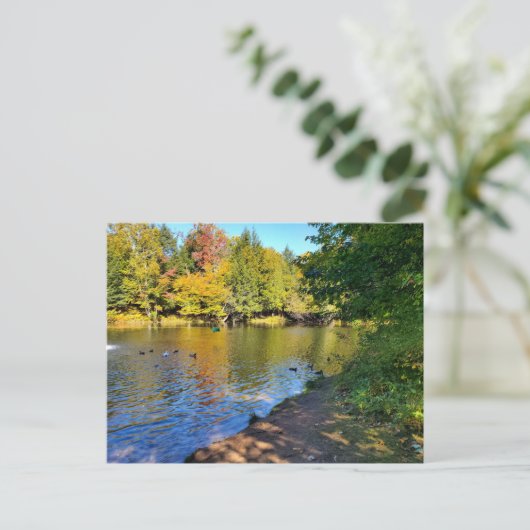 Herfst Michigan Briefkaart (Staand voorkant)