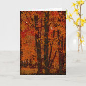 Herfst middag Wenskaart. Kaart (Gele Bloem)