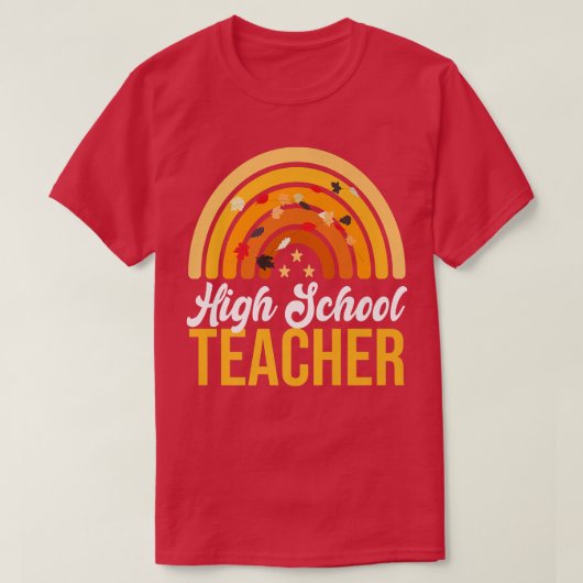 Herfst middelbare school najaar Funny Educator Tha T-shirt (Design voorkant)