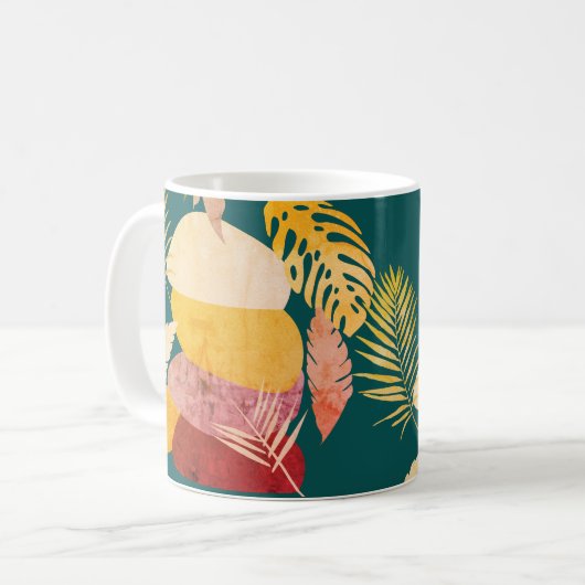  herfst midden eeuw laat moderne Abstracte Koffiemok (Voorkant links)