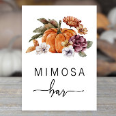Herfst Mimosa Bar Poster