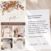 Herfst Minimalistische Script Bruiloft RSVP Antwoo