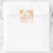 Herfst mist bruiloft sticker labels herfst3 (Tas)