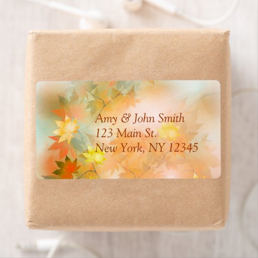 Herfst mist retour adreslabels autm3 etiket (Insitu)