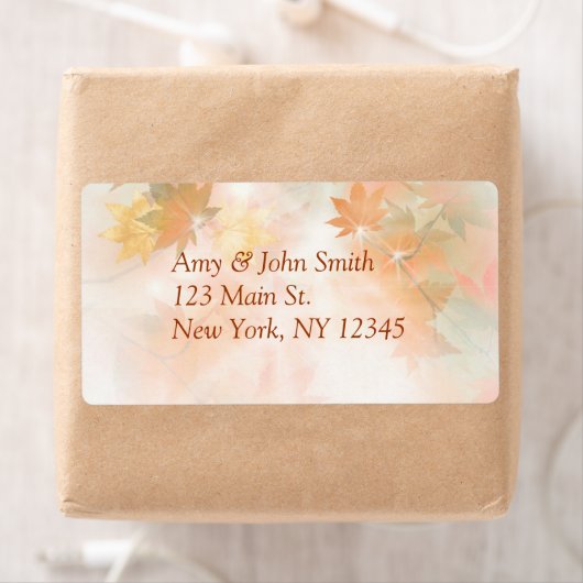 Herfst mist retour adreslabels autm3 etiket (Insitu)