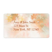 Herfst mist retour adreslabels autm3 etiket (Voorkant)