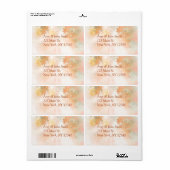 Herfst mist retour adreslabels autm3 etiket (Full Sheet)
