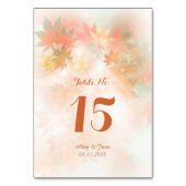 Herfst mist trouwtafel kaart autm3 (Voorkant)