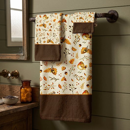 Herfst mix badhanddoekenset bad handdoek