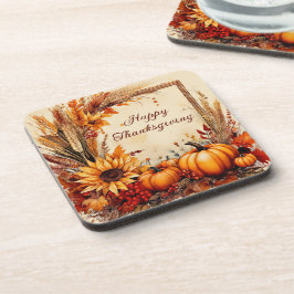 Herfst Mix frame Thanksgiving Bier Onderzetter