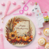 Herfst Mix frame Thanksgiving Papieren Bordje (Feest)