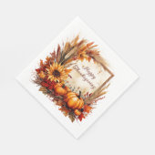 Herfst Mix frame Thanksgiving Servet (Hoek)