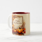 Herfst Mix frame Thanksgiving Tweekleurige Koffiemok (Voorkant links)
